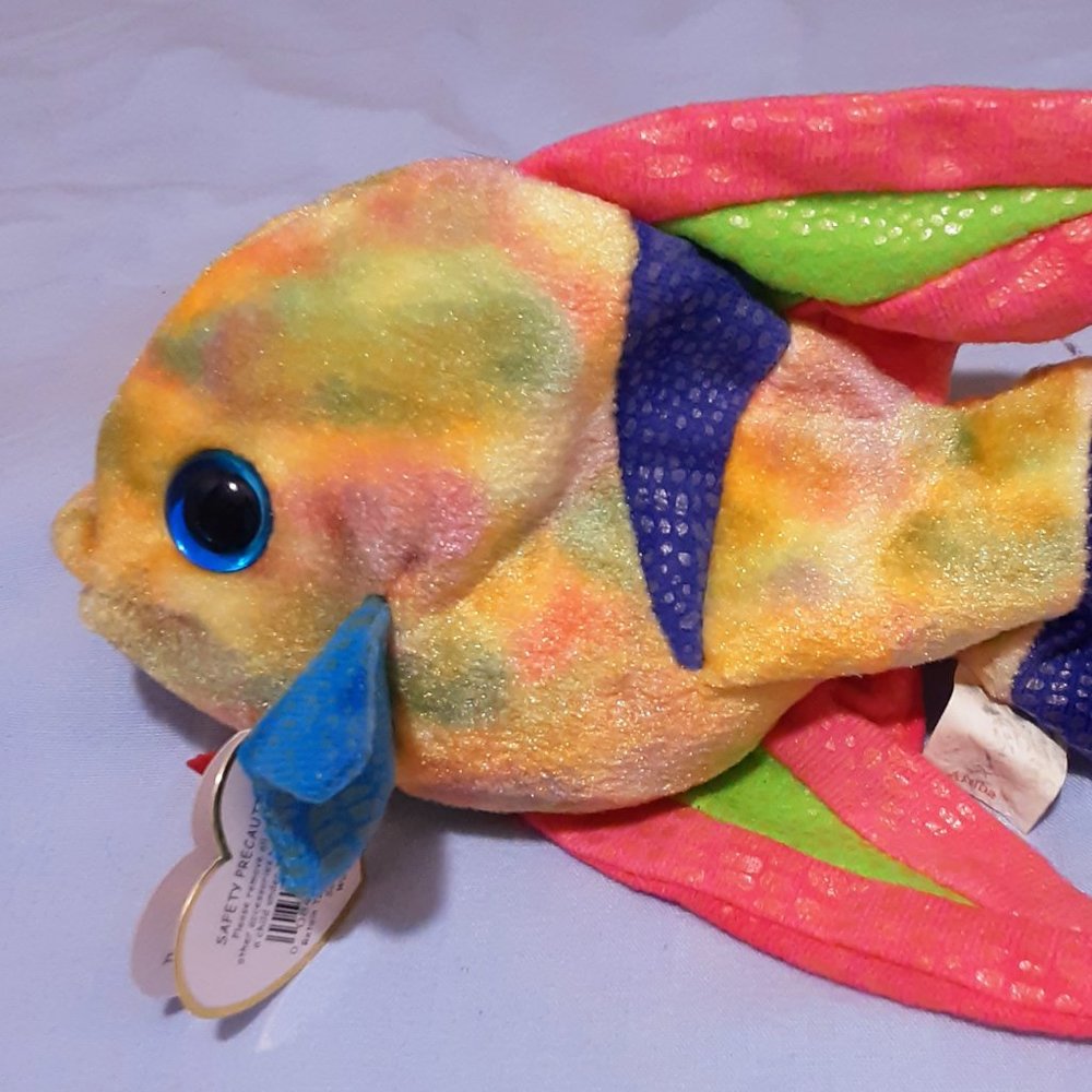 TY Beanie Babies "Aruba" Tropical Angel Fish - 2000 - With Tag
